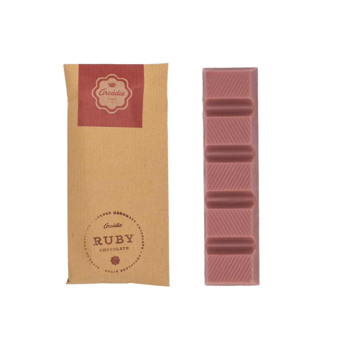 Tira de Chocolate Ruby Arcadia - Presentes Originais Alegre Portuguesa